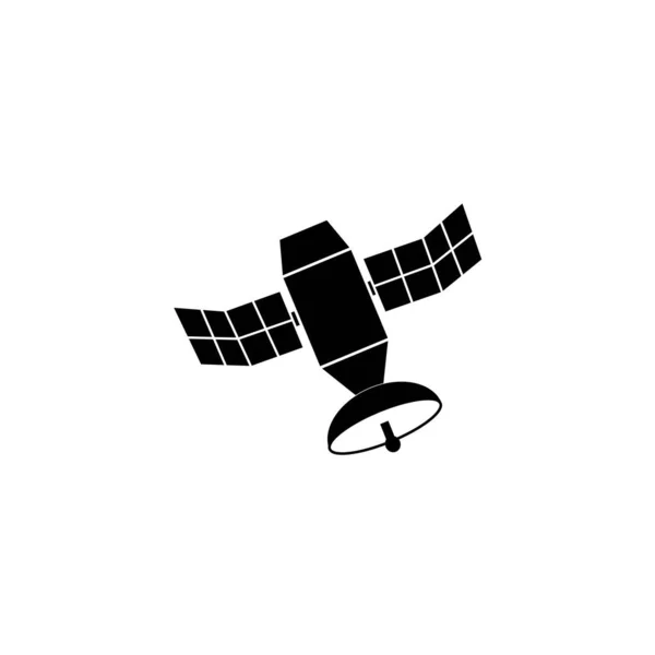 Шаблон Векторного Дизайна Логотипа Спутника — стоковый вектор