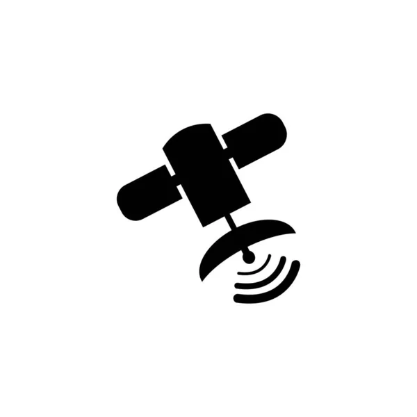 Vectorontwerp Voor Satellietlogo Pictogram — Stockvector