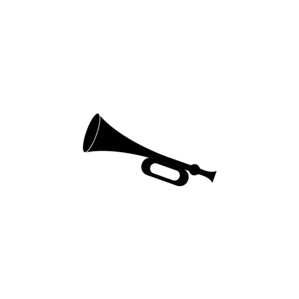 Trumpet Logotyp Ikon Vektor Design Mall — Stock vektor