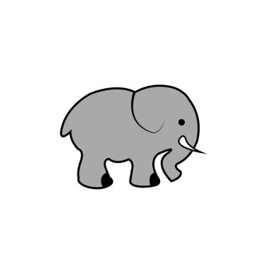 Fil logosu vektör tasarım şablonu