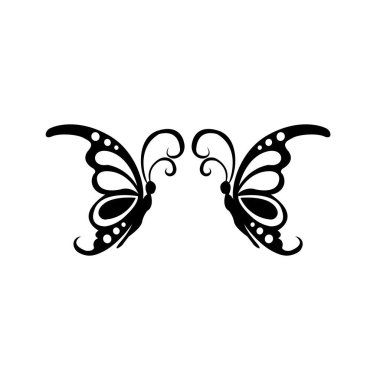 Kelebek logo vektör tasarım şablonu