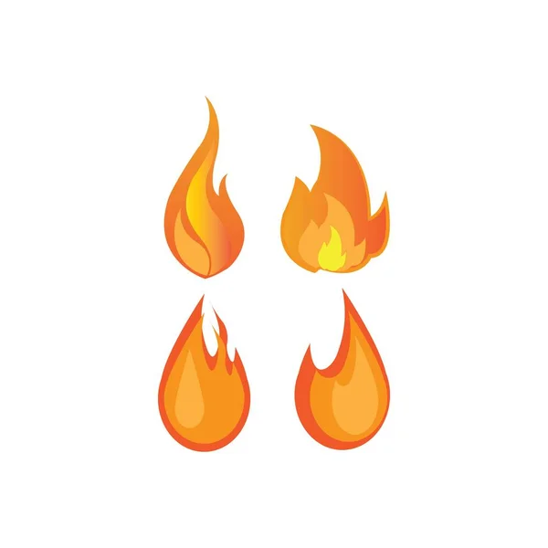 Feuer Logo Symbol Vektor Design Vorlage — Stockvektor
