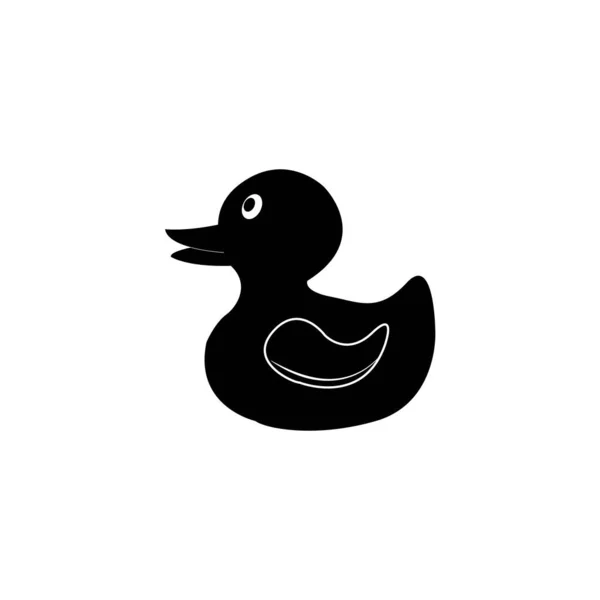 Pato Logotipo Icono Vector Diseño Plantilla — Vector de stock