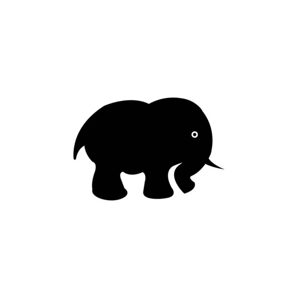 Elephant Logo Icon Vector Design Template — Stock Vector