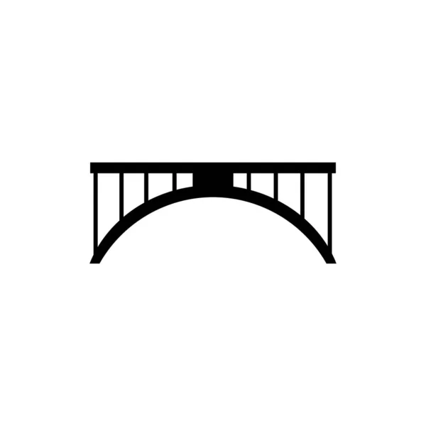 Šablona Návrhu Vektoru Loga Mostu — Stockový vektor
