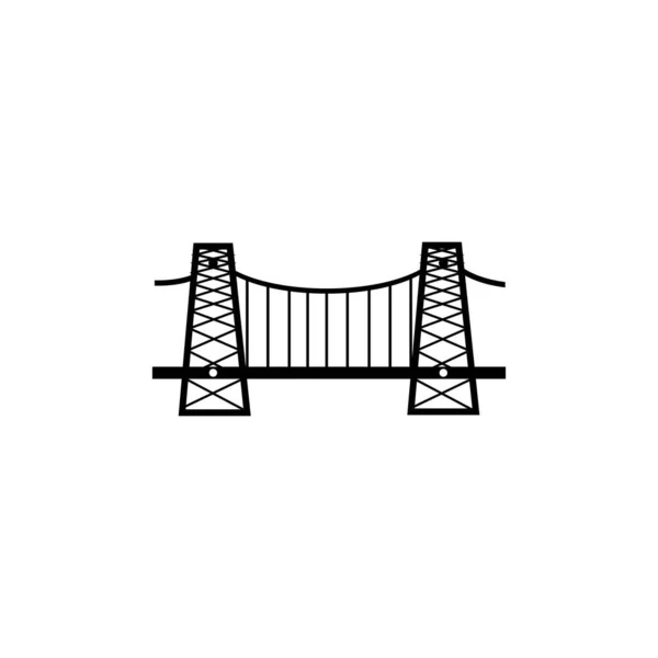 Brug Logo Pictogram Vector Ontwerp Template — Stockvector