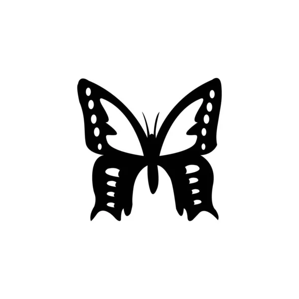 Kelebek Logo Vektör Tasarım Şablonu — Stok Vektör