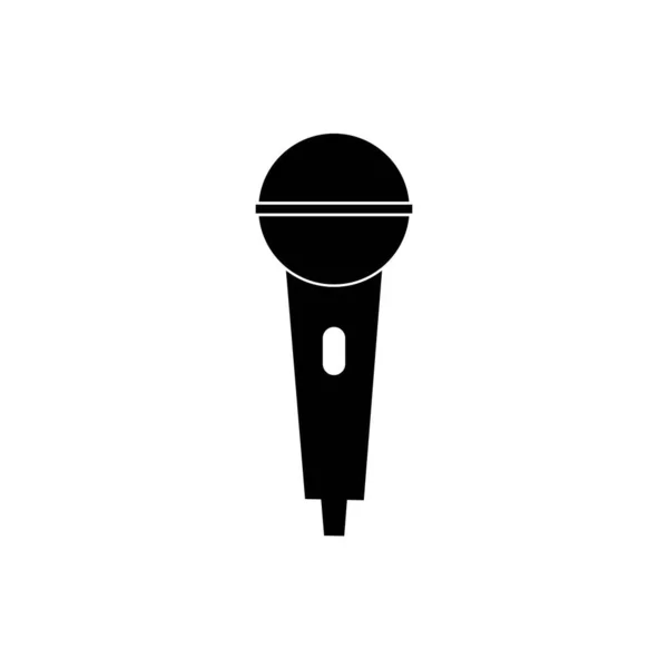 Шаблон Векторного Дизайна Логотипа Микрофона — стоковый вектор