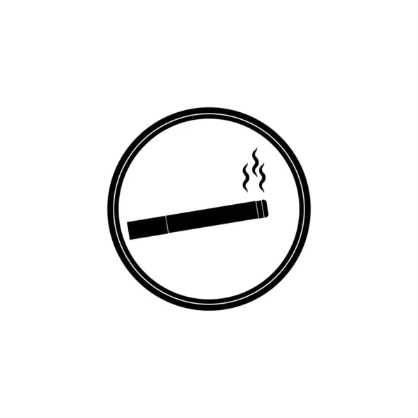 Logotipo Cigarro Ícone Vetor Modelo Design — Vetor de Stock