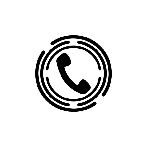 Modelo Projeto Ícone Logotipo Telefone — Vetor de Stock