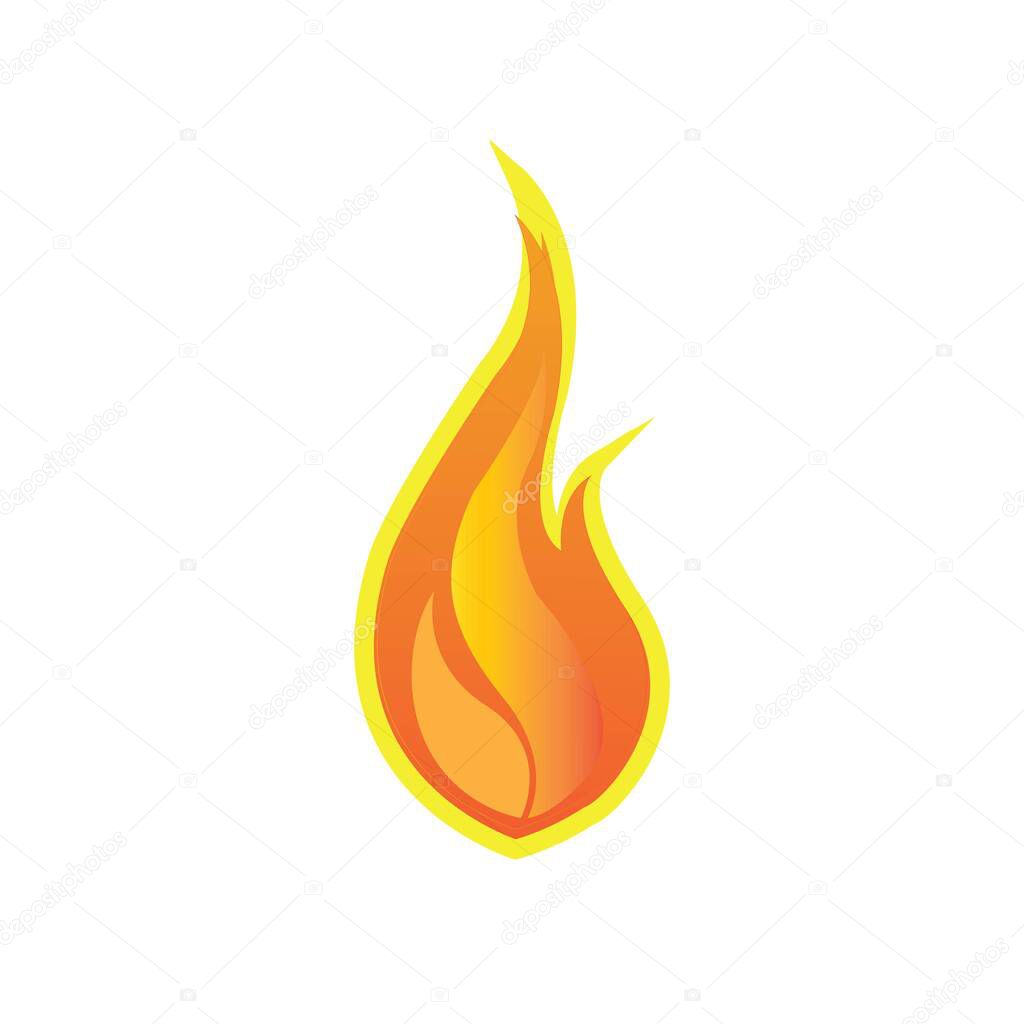 fire logo icon vector design template