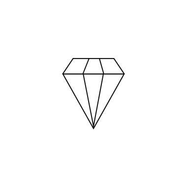 Elmas simgesi logo vektör tasarım şablonu