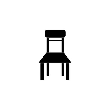 sandalye simgesi logo vektör tasarım şablonu