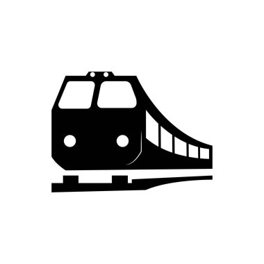 tren simgesi logo vektör tasarım şablonu