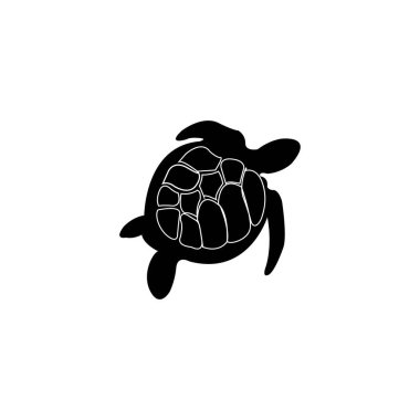kaplumbağa simgesi logo vektör tasarım şablonu