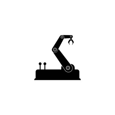 Endüstriyel robotlar ikon vektör tasarım şablonu