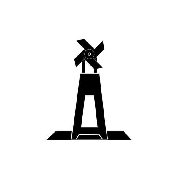 Pinwheel Pictogram Logo Ontwerp Template — Stockvector