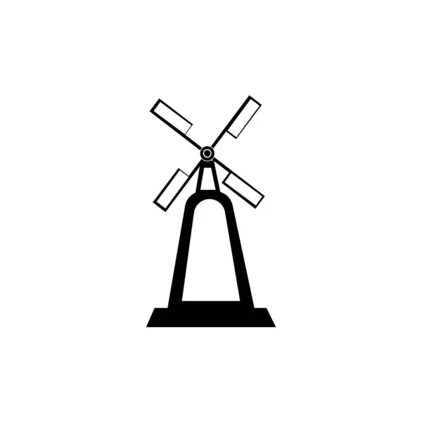 Pinwheel Pictogram Logo Ontwerp Template — Stockvector