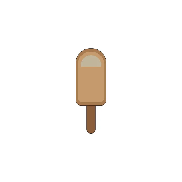 アイスクリームアイコンロゴベクトルデザインテンプレート — ストックベクタ