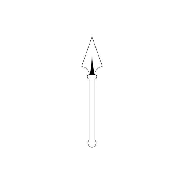 Flecha Cocina Icono Logotipo Vector Diseño Plantilla — Vector de stock
