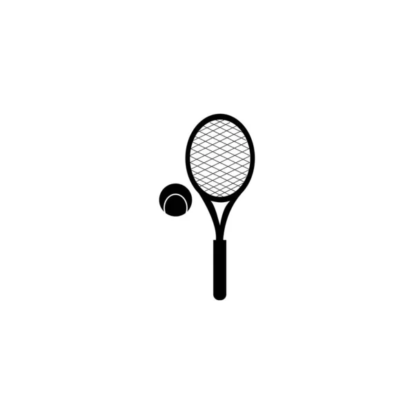 Racket Logo Icon Vector Design Template — Stock Vector