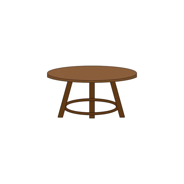 Table Logo Icon Vector Design Template — Stock Vector