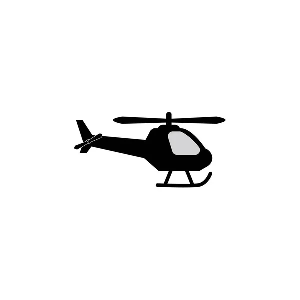 Icona Dell Elicottero Illustrazione Vettoriale Contorno Nero Simbolo Isolato Sfondo — Vettoriale Stock