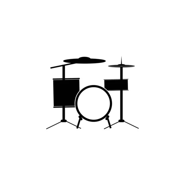 Drumpictogram Logo Vector Ontwerp Template — Stockvector