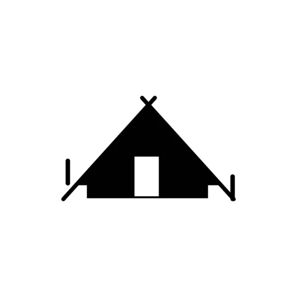 Τέντα Εικονίδιο Λογότυπο Διάνυσμα Πρότυπο Σχεδιασμού — Διανυσματικό Αρχείο
