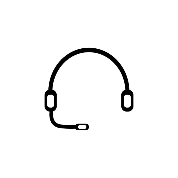 Headset Symbol Logo Vektor Design Vorlage — Stockvektor