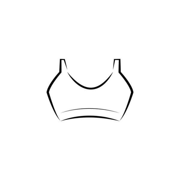 Bra Simgesi Logo Vektör Tasarım Şablonu — Stok Vektör