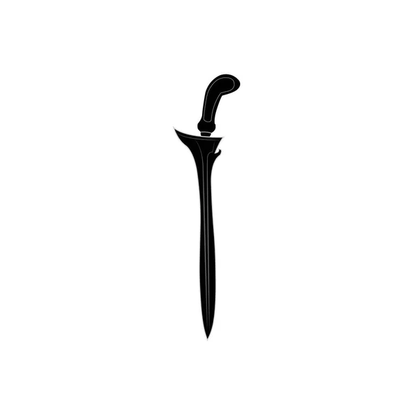 Keris Ikon Logotyp Vektor Design Mall — Stock vektor