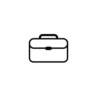 bavul simgesi logo vektör tasarım şablonu