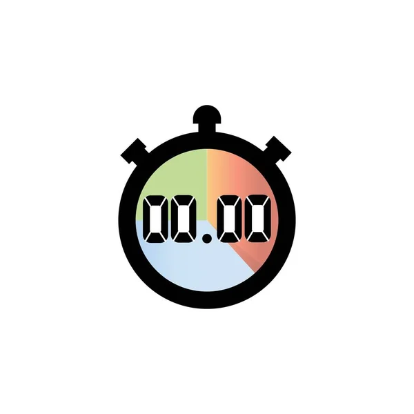 Modèle Vectoriel Logo Icône Horloge — Image vectorielle