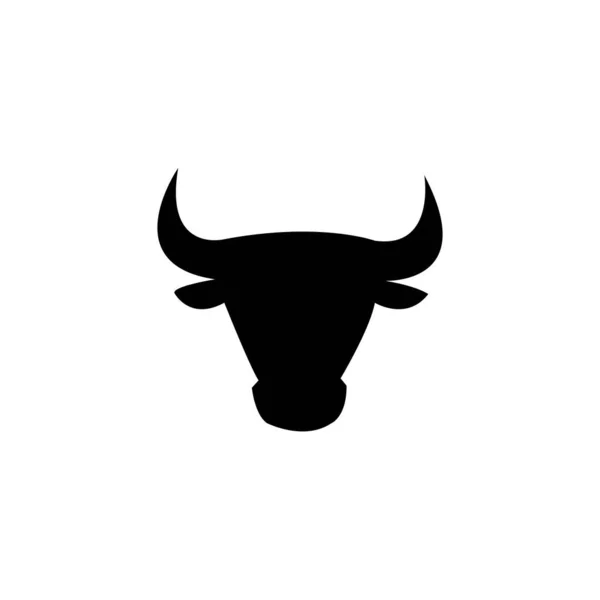 Modelo Design Vetor Logotipo Ícone Touro —  Vetores de Stock