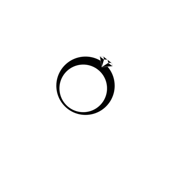 Кільце Логотип Значок Векторний Шаблон Дизайну — стоковий вектор