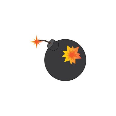 Bomba simgesi logo vektör tasarım şablonu