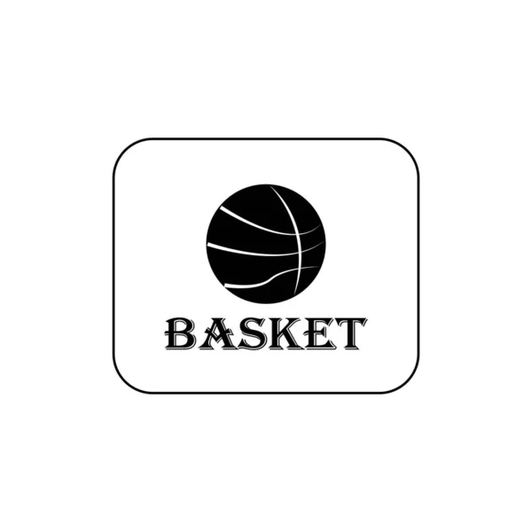 Шаблон Логотипа Баскетбольной Иконы — стоковый вектор