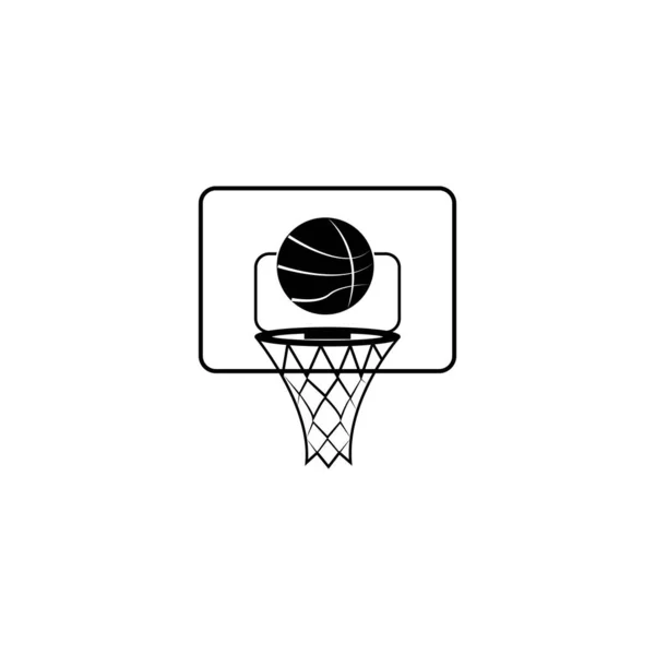 Шаблон Логотипа Баскетбольной Иконы — стоковый вектор