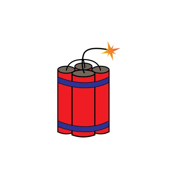 Шаблон Векторного Дизайна Логотипа Бомбы — стоковый вектор