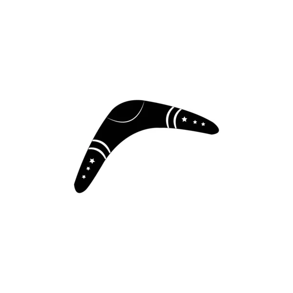 Boomerang Ícone Logotipo Vetor Modelo Design —  Vetores de Stock