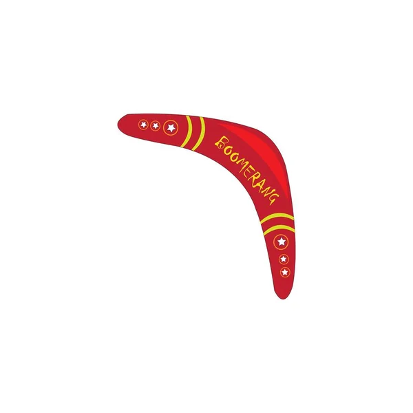 Boomerang Icône Logo Vectoriel Modèle Conception — Image vectorielle