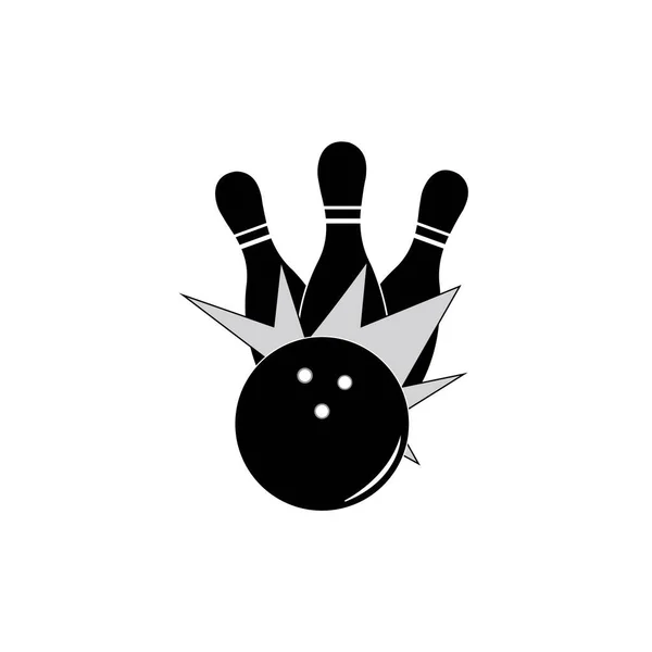 Bowling Symbol Logo Vektor Design Vorlage — Stockvektor