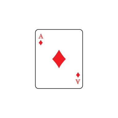 Kart simgesi logo vektör tasarım şablonu oynanıyor