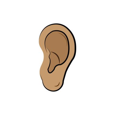 Kulak simgesi logo vektör tasarım şablonu
