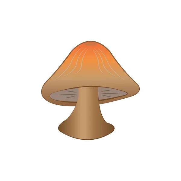 Modèle Conception Vectorielle Logo Icône Champignon — Image vectorielle