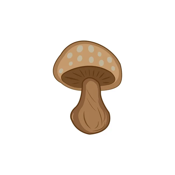 Mushroom Icon Logo Vector Design Template — Stock Vector