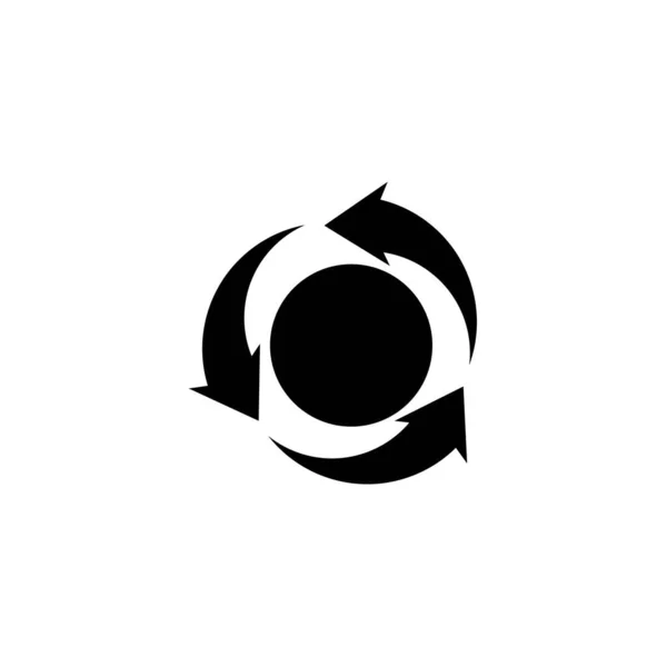 Трикутник Стрілкою Логотип Векторний Шаблон Дизайну — стоковий вектор