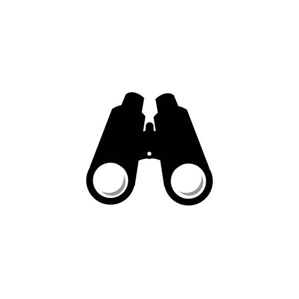 Binoculares Icono Logotipo Vector Diseño Plantilla — Vector de stock