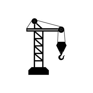 Vinç simgesi logo vektör tasarım şablonu